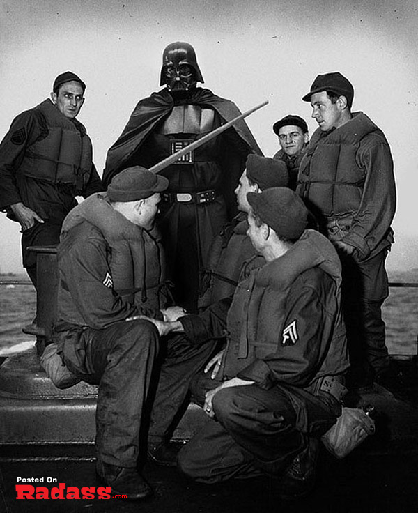 Darth Vader and his crew join the Super Heroes Throughout History photo series.