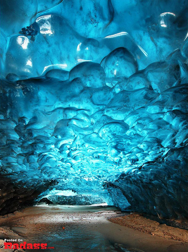Ice cave in Iceland.