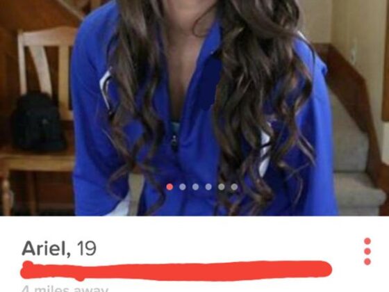 Top Tinder Finds for the Week - A picture of a woman on a dating app.