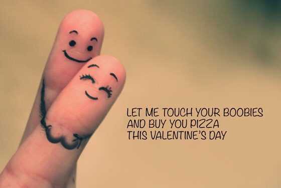 Some of the Best Valentine's Day Wishes: Let me buy you pizza, touch your bodies.