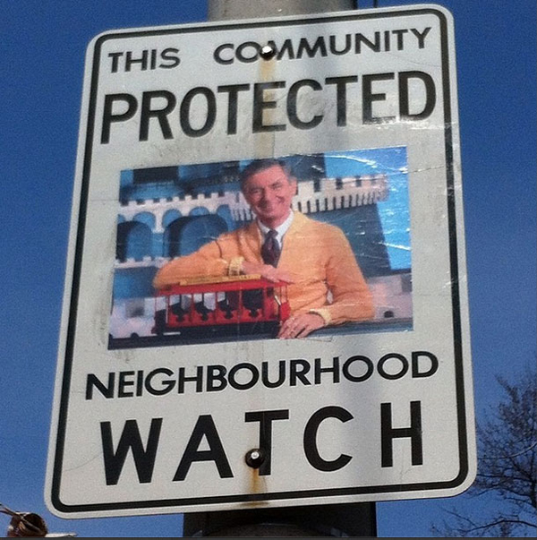 This Canadian community protected neighbourhood watch sign.