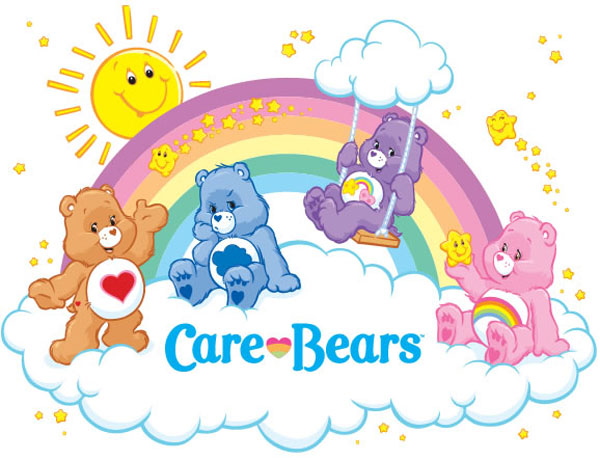Care Bears rainbow logo.