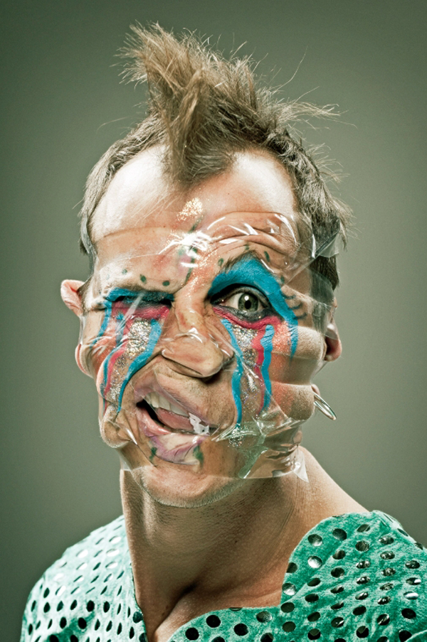 A man creatively adorned with paint on his face featured in Scotch by Wes Naman [33 PICS].