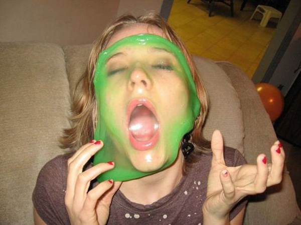 I Would Date You But... you have a green mask on your face.