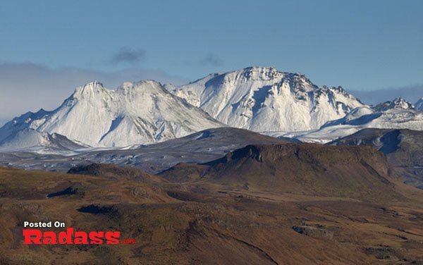 And I think to myself, what a wonderful world with snow capped mountains in the background.