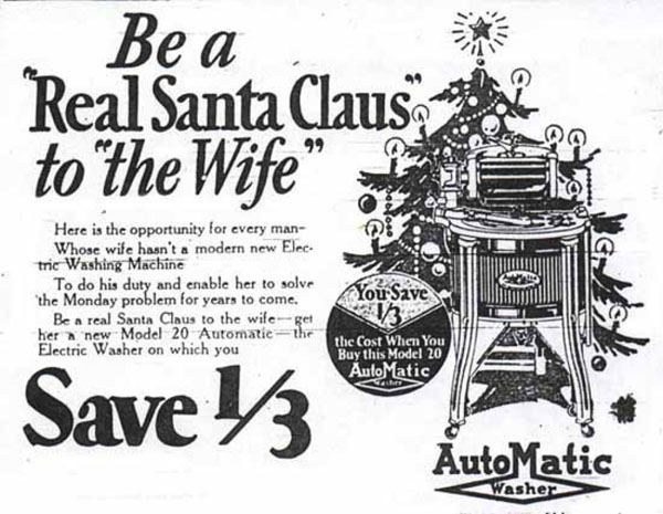 Be a real santa claus to the wife.
