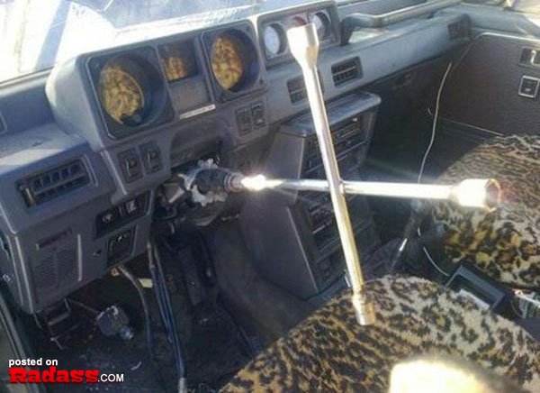 The interior of a car with a leopard print seat is an eccentric and bold choice for those seeking a touch of wildness in their everyday commute, perfectly encapsulating the fearless spirit found in the