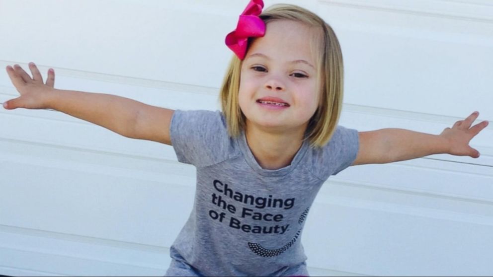 Sofia Sanchez, a seven-year-old little girl, has down syndrome