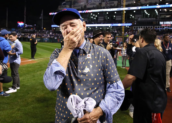 Bill Murray after the Cubs