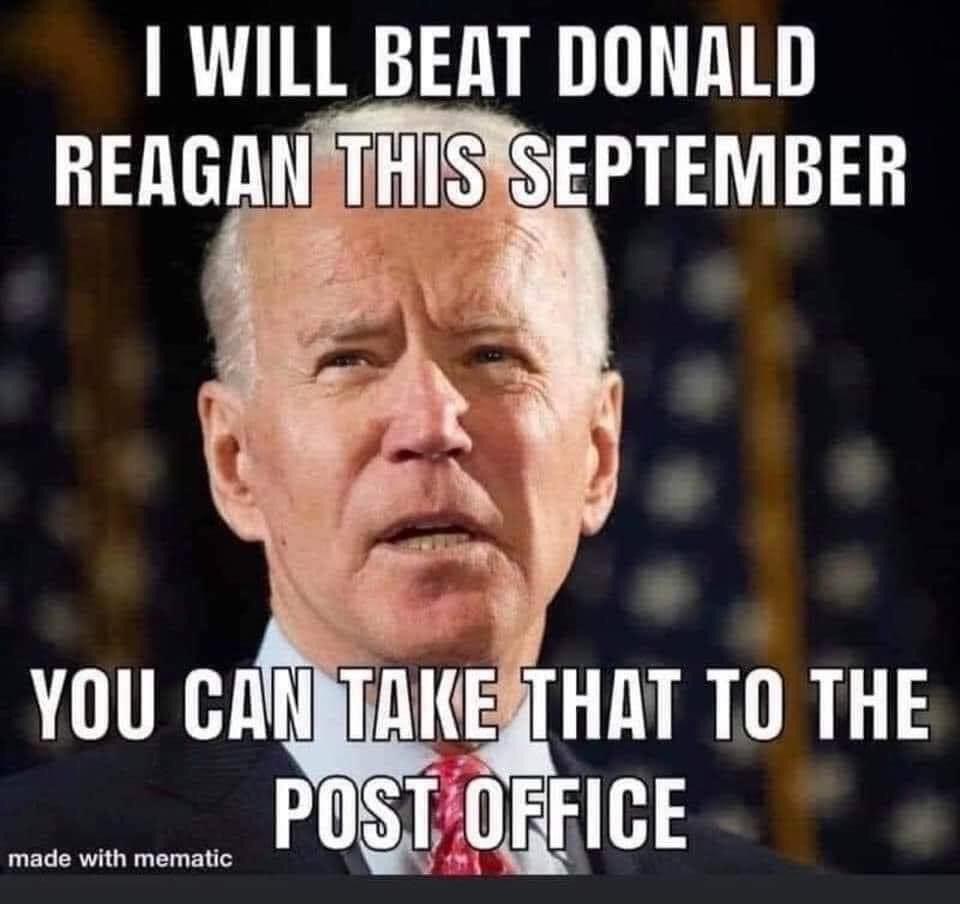 Joe Biden will beat Donald in September, playing a game of political ping pong filled with memes.