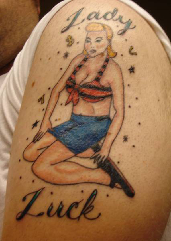 A forever reminder of what a bad decision looks like: a tattooed woman with 