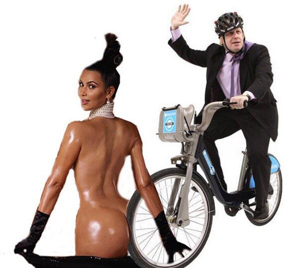 Social media sensation Kim Kardashian causes a frenzy as she confidently bikes alongside a stylish gentleman.