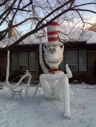 The Snow Art Takes Away A Bit Of The Winter Pain