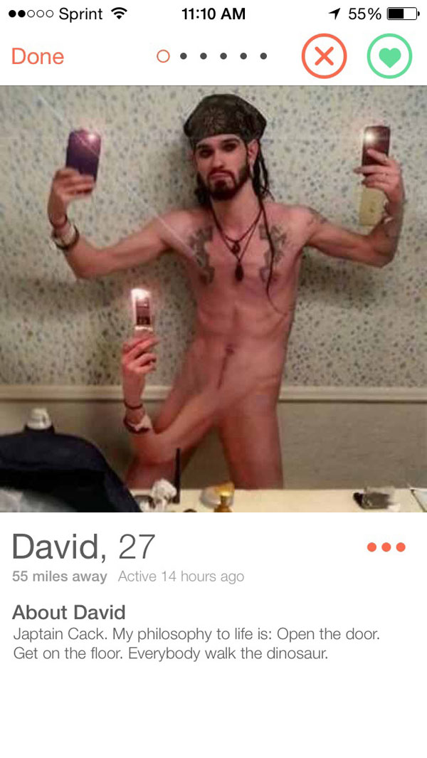 Our Top Tinder Finds For The Week: A tattooed man's portrait.