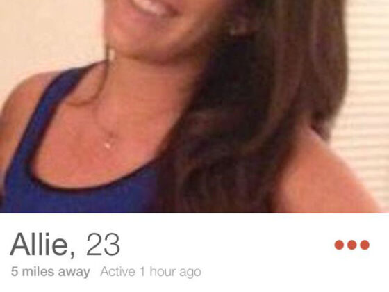 A woman is showcasing on a dating app, featured as one of Our Top Tinder Finds For The Week.