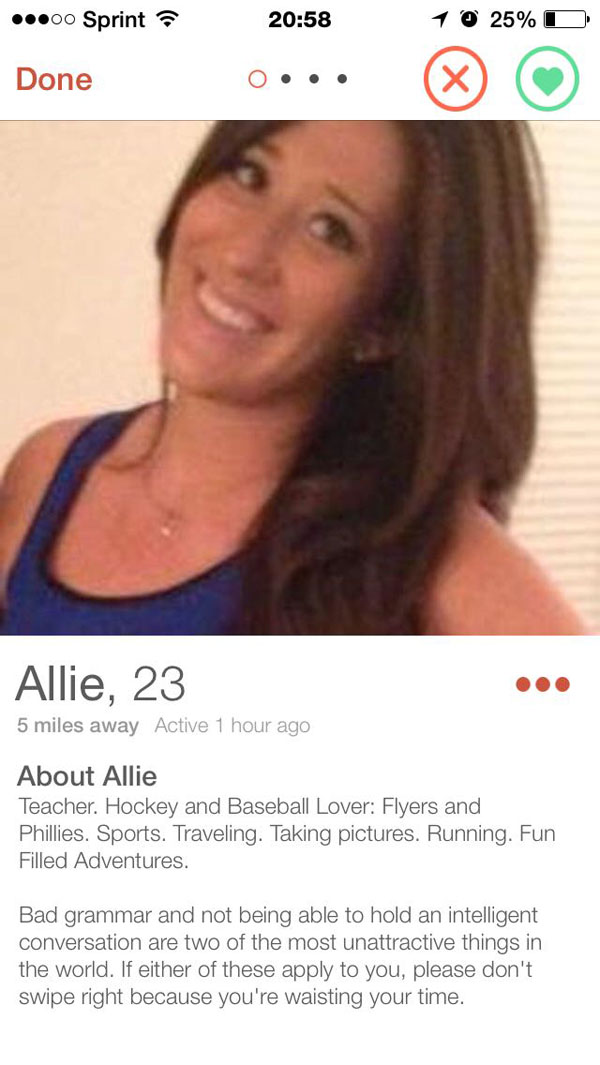 A woman is showcasing on a dating app, featured as one of Our Top Tinder Finds For The Week.