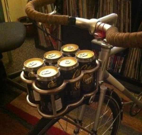 A beer-themed bicycle showcasing 