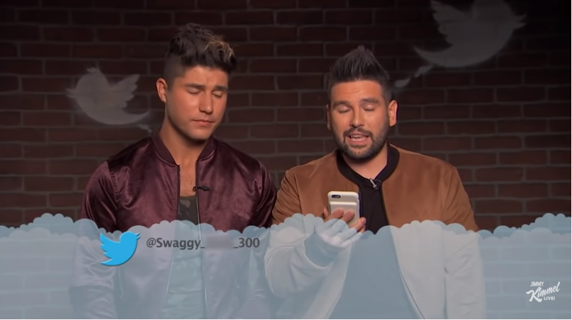 Two country singers read mean tweets on Jimmy Kimmel and it's gold.
