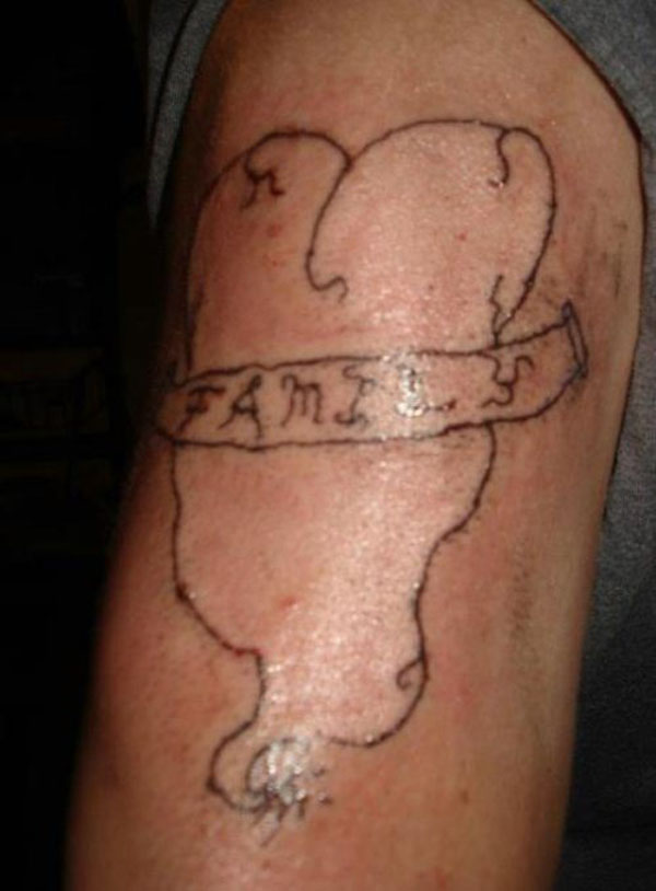 A heartwarming tattoo reminding you about the importance of family.