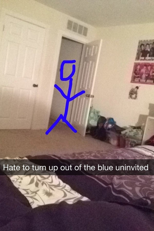 Univ turning blue, Snapchat done right.