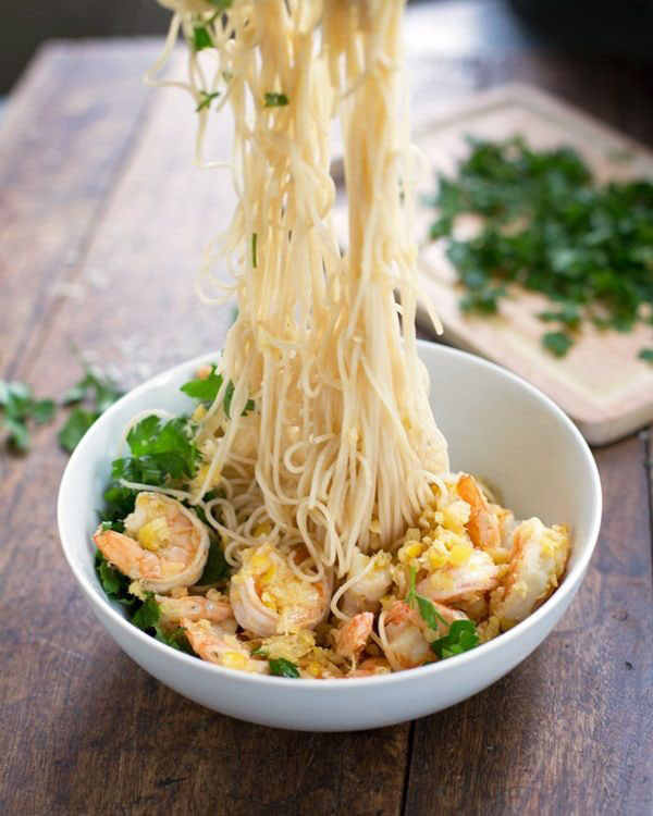 Food Porn, Noodles, Shrimp