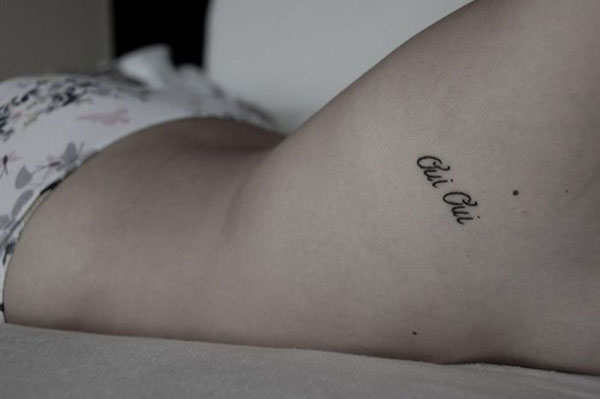 woman, bed, tattoo