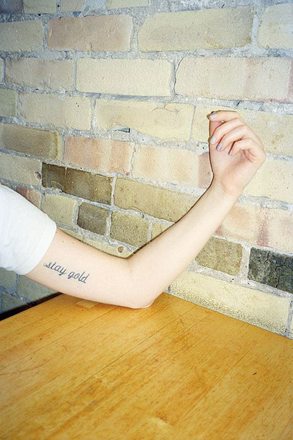 person, table, tattoo