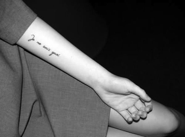 black and white, photo, woman, tattoo.