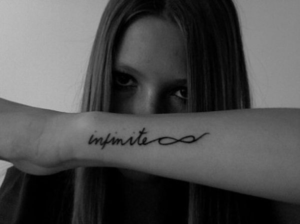 Infinity tattoo, arm