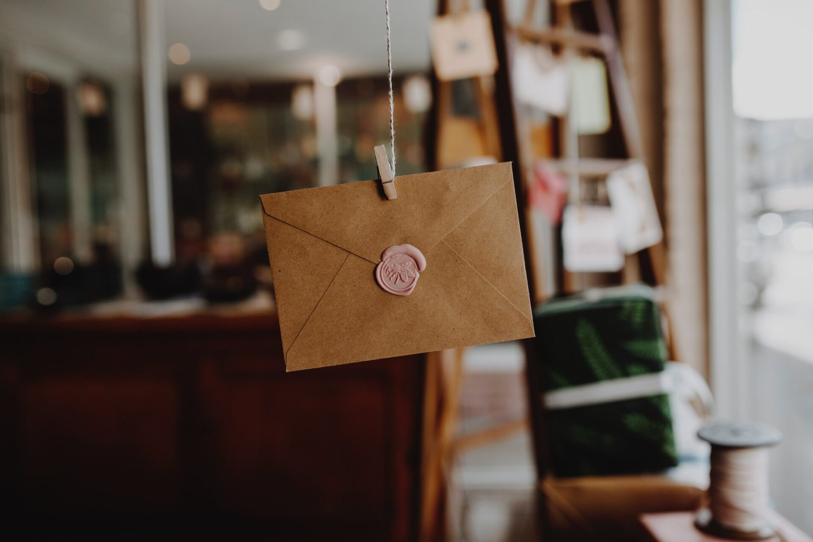 An envelope with a wax seal, symbolizing the act of submit.