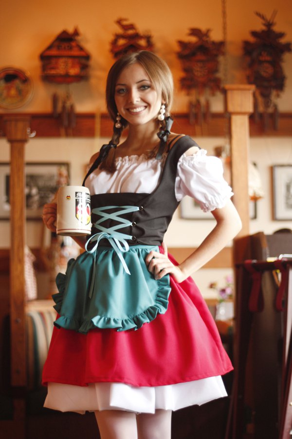 Hottest Oktoberfest Girls dressed in Dirndl Oktoberfest costumes. (98)