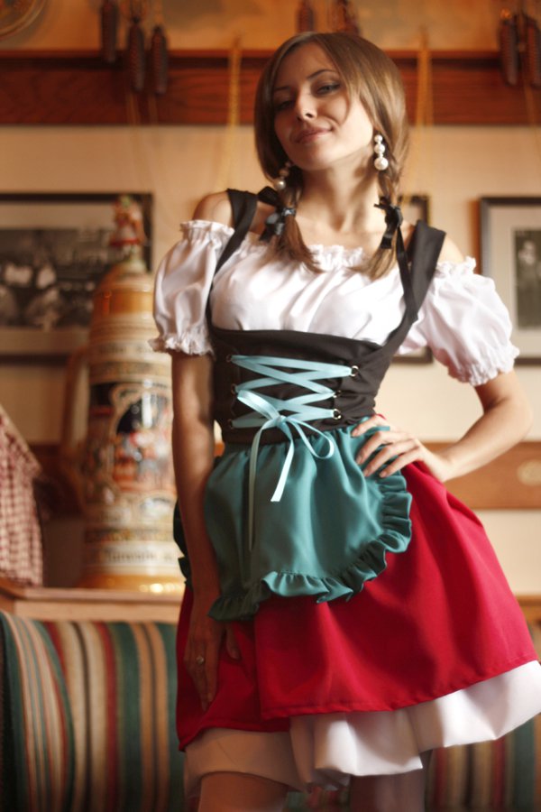 Hottest Oktober fest Girls dressed in Dirndl Oktoberfest costumes. (30)
