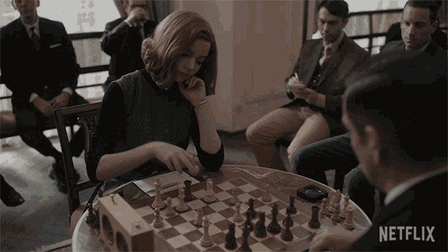 Playing Chess Anya Taylor Joy GIF - Playing Chess Anya Taylor Joy Beth  Harmon - Discover & Share GIFs