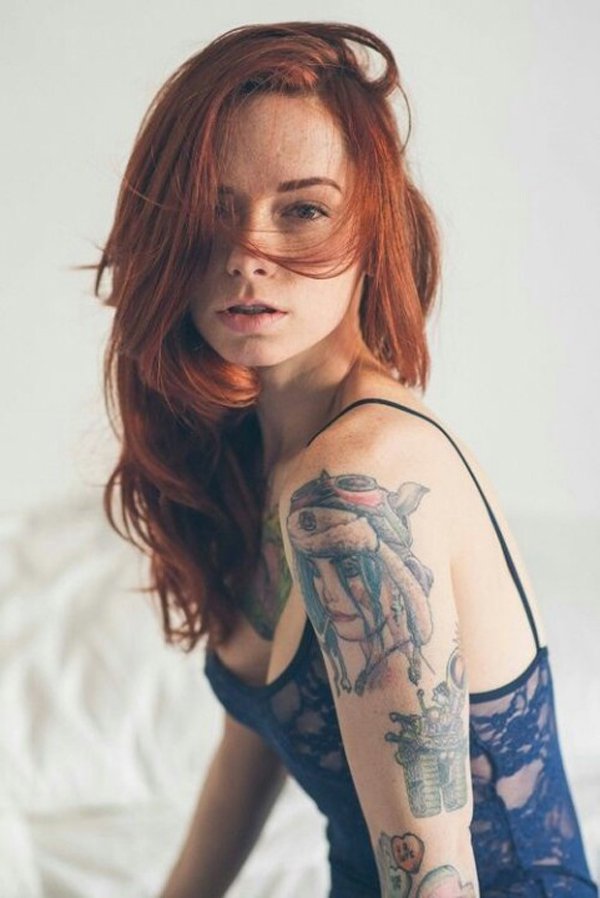 Hot redhead girls with tattoos. (21)
