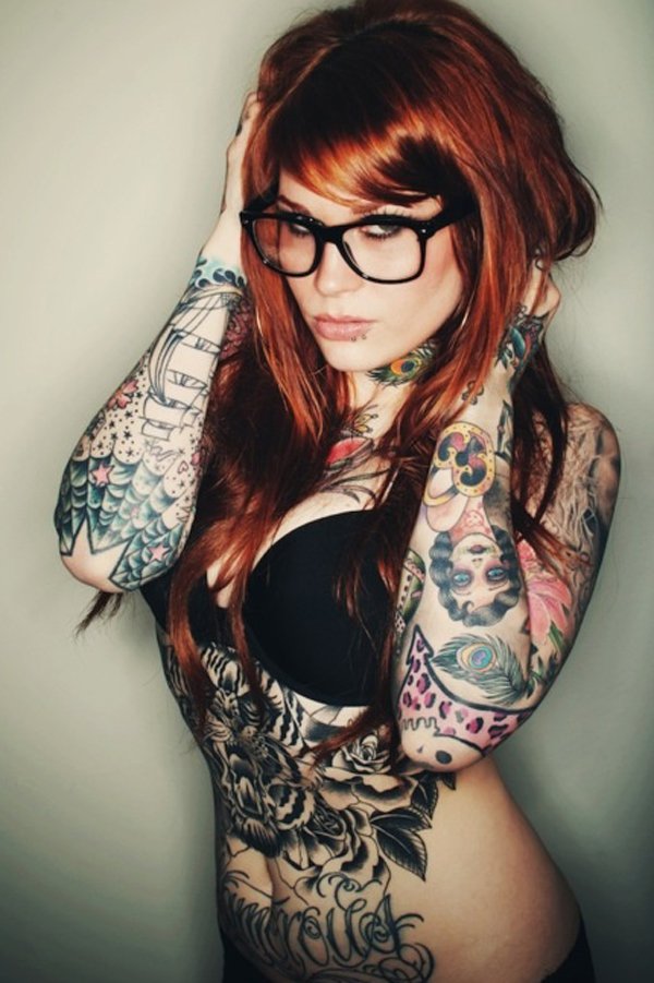 Hot redhead girls with tattoos. (11)