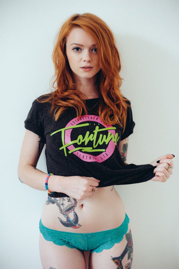 Hot redhead girls with tattoos. (7)