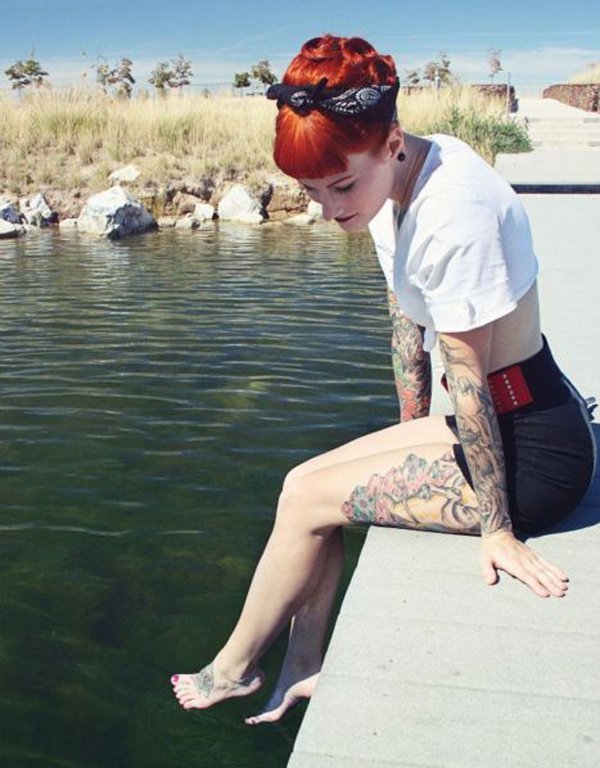 Hot redhead girls with tattoos. (6)