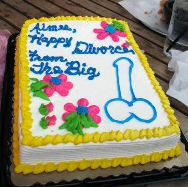 Hilarious Divorce Cakes that are better than the wedding cake. (2)