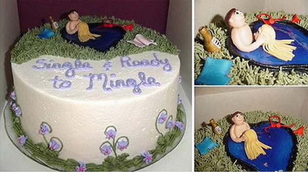 Hilarious Divorce Cake that is better than the wedding cake. (25)
