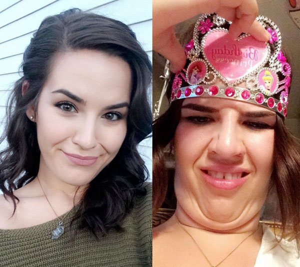 Pretty girls with ugly faces. (18)