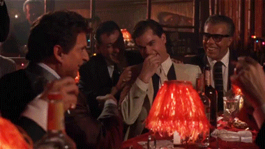 MRW I see the old versions of the Ray Liotta laughing gif from Goodfellas