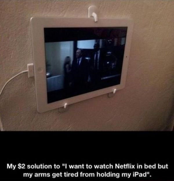 A life hack to help you hand you tv.