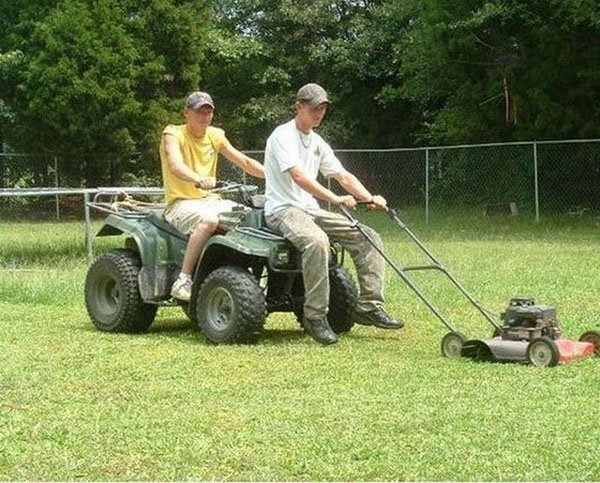 an awesome way to move your lawn.
