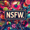 The vibrant logo for nsfw against a colorful background.