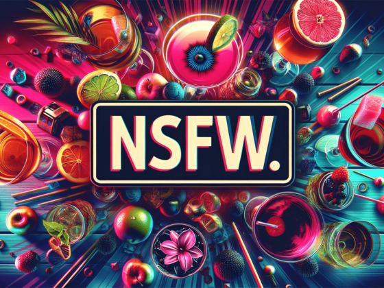 The vibrant logo for nsfw against a colorful background.