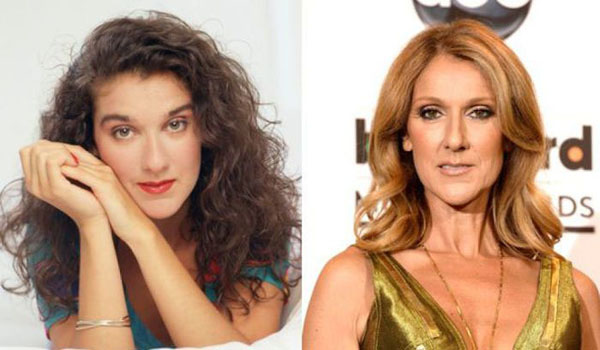 A woman with curly hair and a woman with curly hair, showcasing the evolution of pop stars from the 90's to the present.